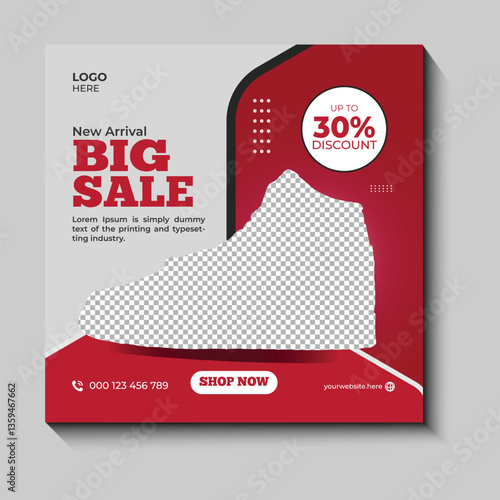 Social media post banner template 
