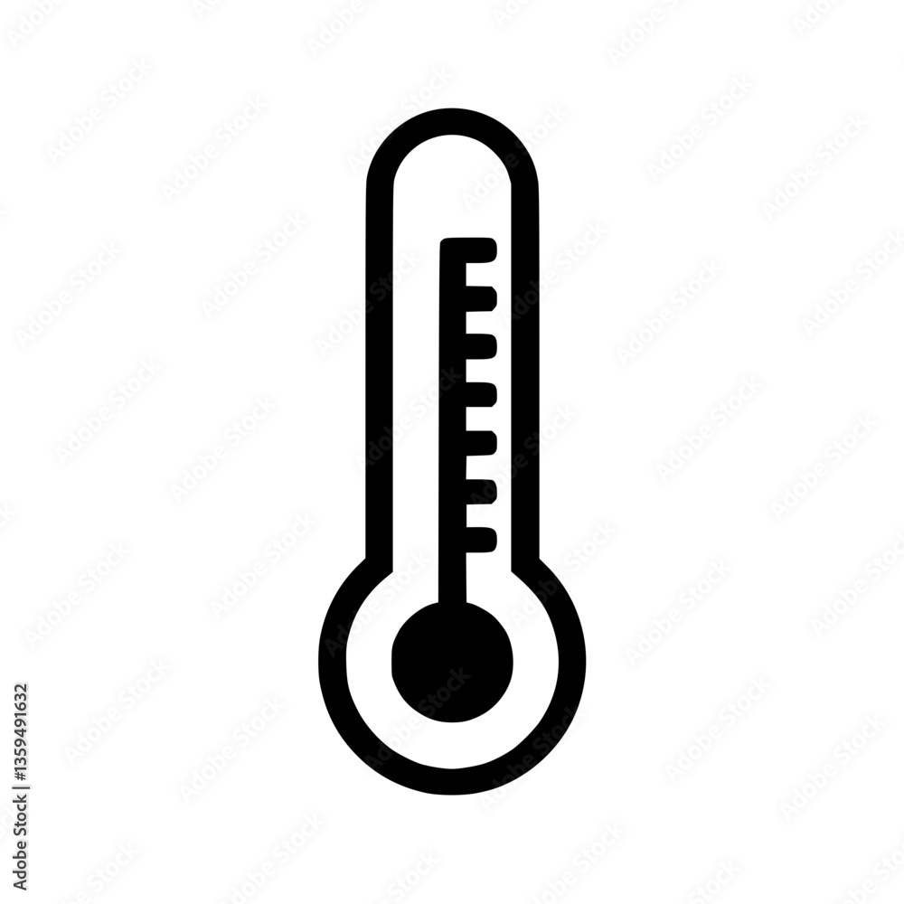 A thermometer graphic indicating temperature A symbol for health weather or general temperature measurement Universal A thermometer graphic indicating temperature A symbol for health weather or general temperature measurement Universal