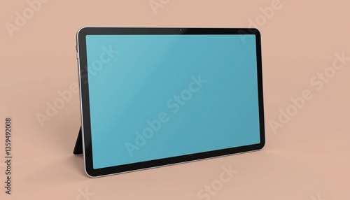 Tablet in portrait and landscape mode mockup.