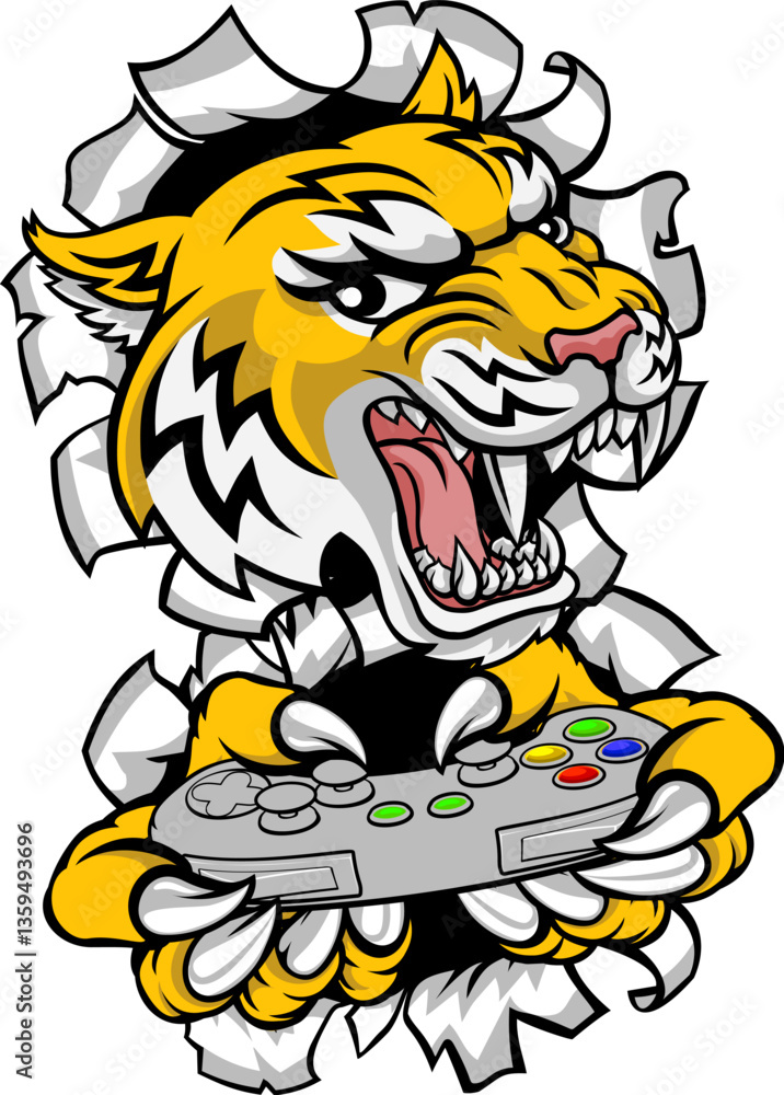 A wildcat or bobcat lynx bobcats wildcats sports team gamer mascot A wildcat or bobcat lynx bobcats wildcats sports team gamer mascot