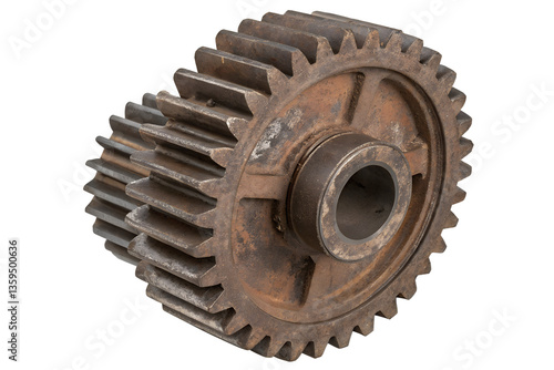 old rusty gear wheel