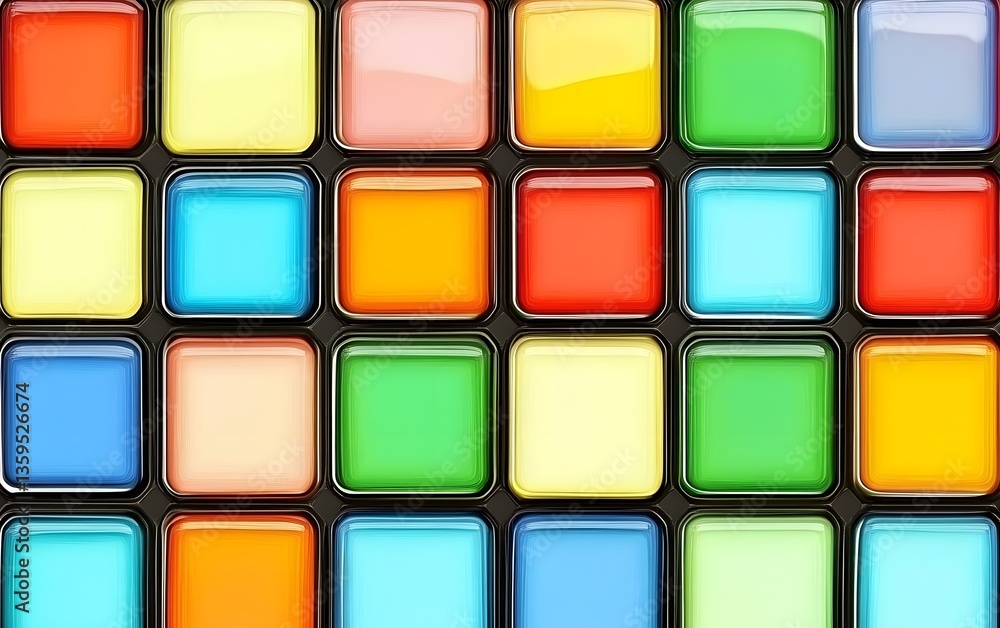 Vibrant Colorful Square Blocks Pattern Abstract Background Vibrant Colorful Square Blocks Pattern Abstract Background