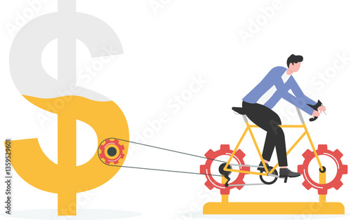 Hard work for income and salary growth, increase in investment portfolio and savings,

