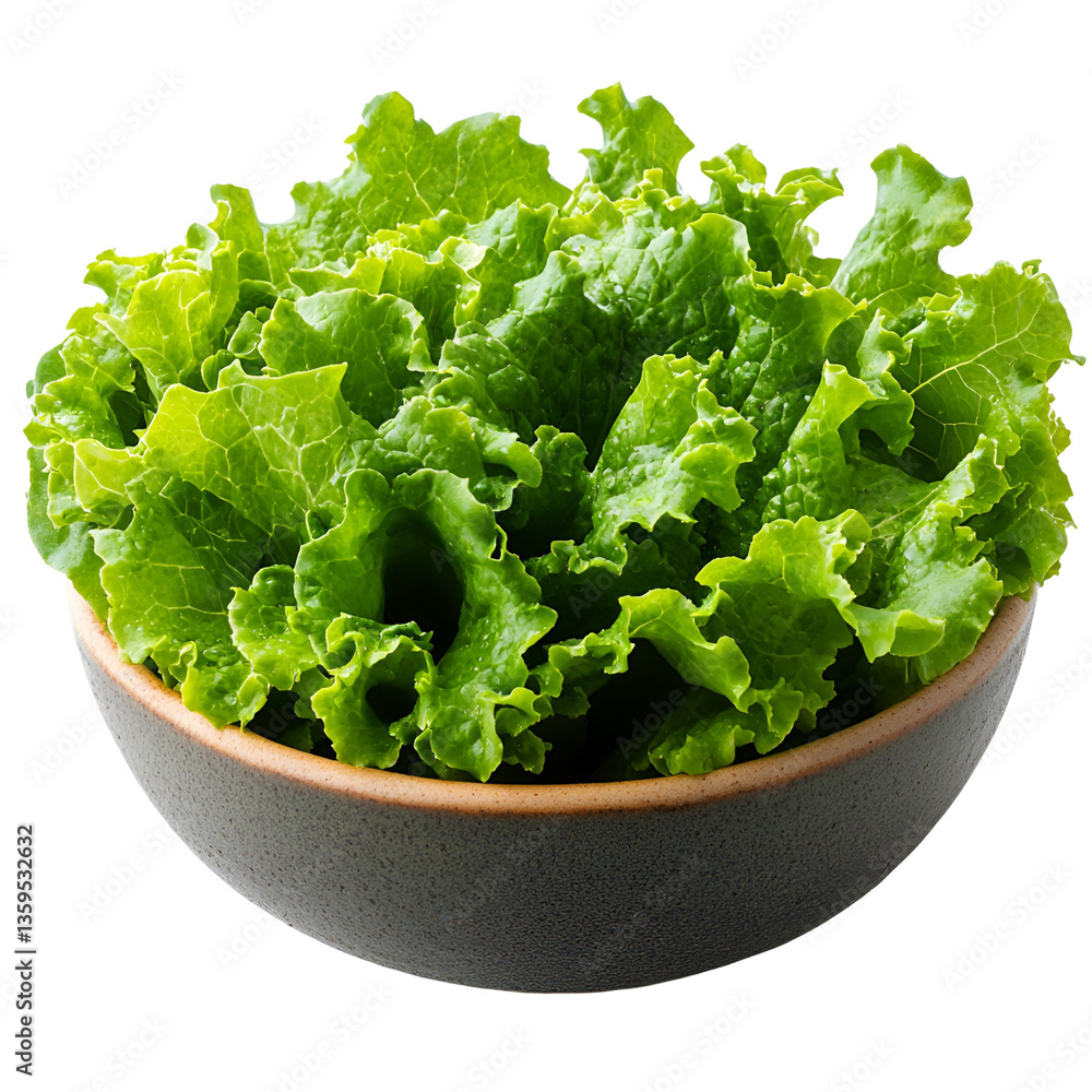 Fresh Green Lettuce in a Bowl Healthy Eating Fresh Green Lettuce in a Bowl Healthy Eating