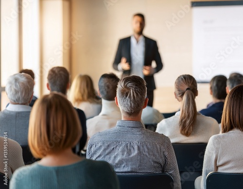 Rede, audience of adults, Vortrag, Präsentation