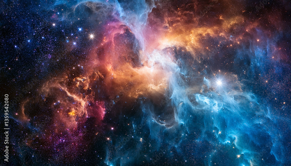 Abstract space cosmic background Abstract space cosmic background