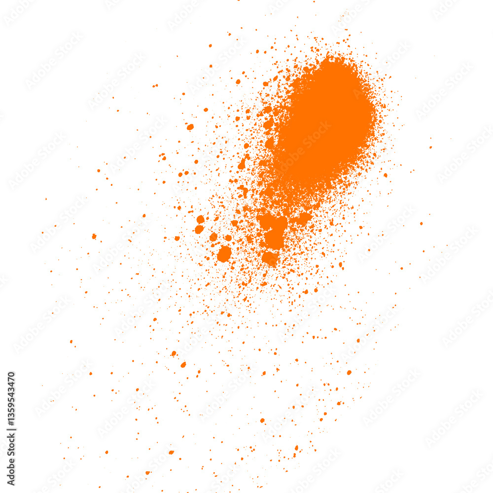 Orange Spray Paint Blot on Black Backdrop Artistic Texture and Urban Design Element Orange Spray Paint Blot on Black Backdrop Artistic Texture and Urban Design Element