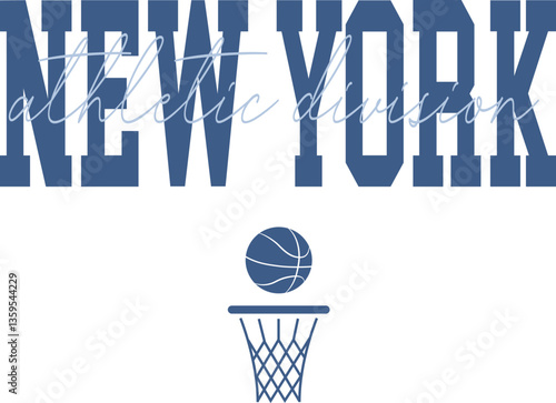 New York basketball NYC script New York NYC Brooklyn athletics cityscape cities usa trendy tee t-shirt Graphic Vector Logo T-shirt Design emblem crest Fashion Manhattan America silhouette outline 