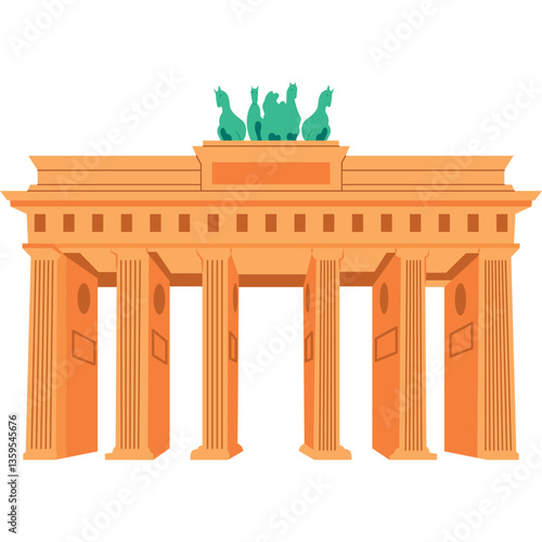 Europe Landmark Illustration