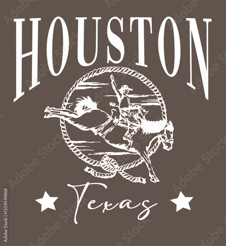 Country cowgirl western Dallas cowboy rodeo Houston Country Club Music Rodeo Texas Southern Western Cowboy Horse Desert Outback Cute Cactus USA Trending Script Slogan Graphic Tee t-shirt logo