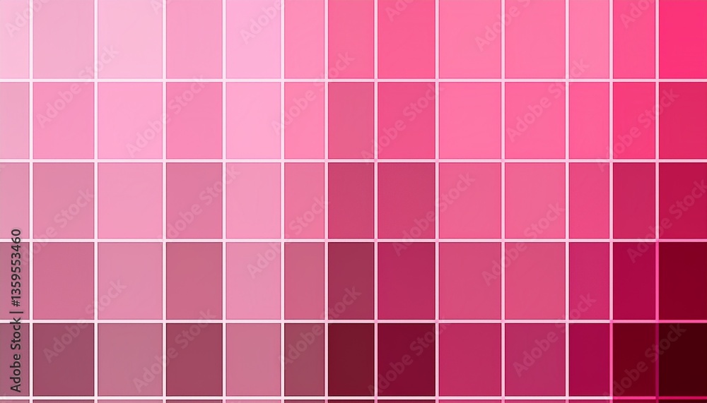 Fototapeta premium pink tone color shade background with code and name illustration pink swatches color pallete illustrations