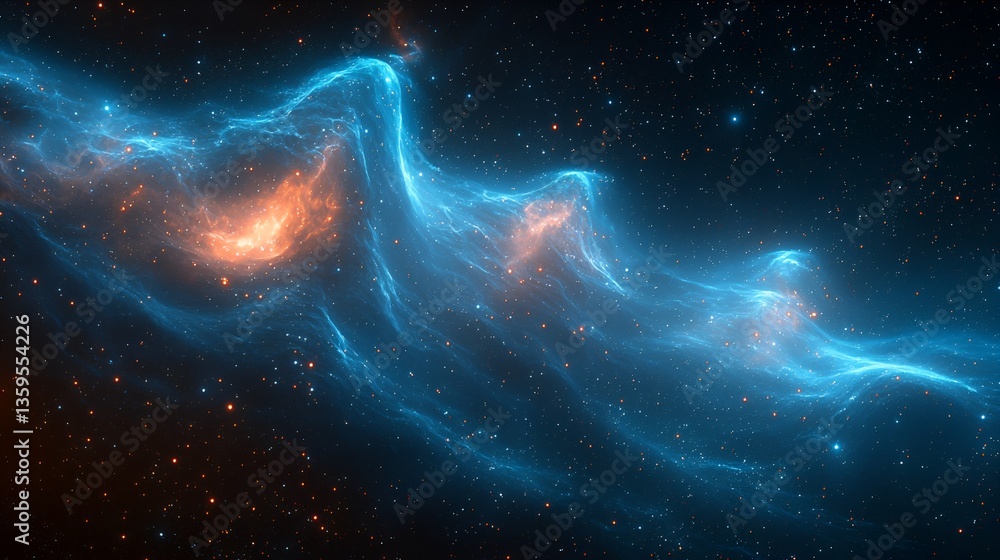 Cosmic Nebulae Flow Through Space