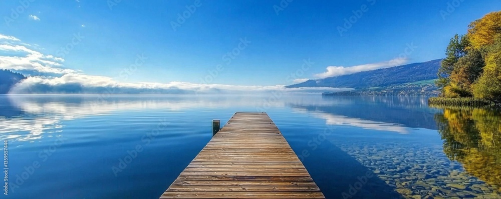 © Nats - Tranquil water reflections mirroring the serene sky.