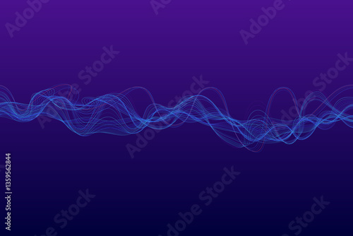 Vibrant abstract digital wave background features flowing wave patterns and scattered data points in a futuristic technology-inspired design.