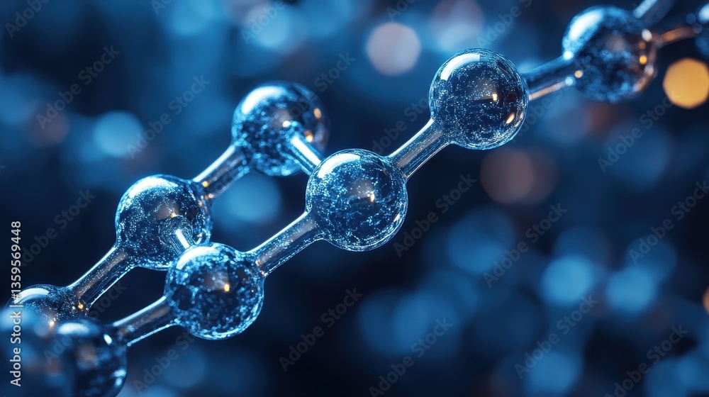 A molecular structure in a futuristic research center with glowing particles, showcasing holographic visuals and futuristic scientific advancements A molecular structure in a futuristic research center with glowing particles, showcasing holographic visuals and futuristic scientific advancements
