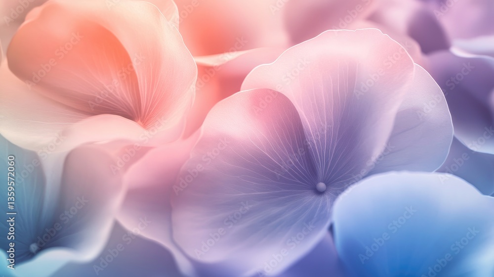 Soft Pastel Floral Background with Delicate Petals in Shades of Pink, Purple, and Blue for Calm and Serene Aesthetic Soft Pastel Floral Background with Delicate Petals in Shades of Pink, Purple, and Blue for Calm and Serene Aesthetic