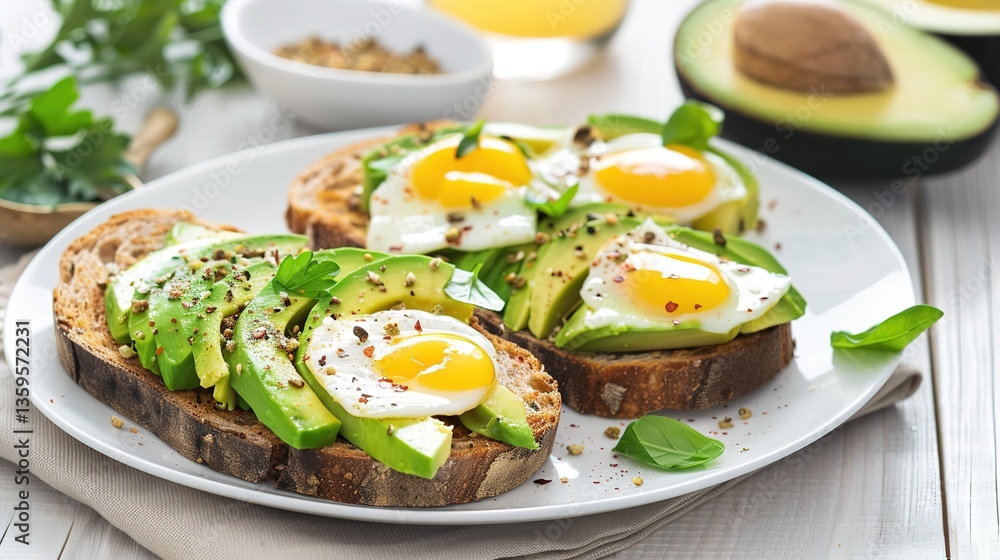Minimalist High-Protein Avocado Toast: Chia Seeds and Sunflower Seeds on Toasted Sourdough Minimalist High-Protein Avocado Toast: Chia Seeds and Sunflower Seeds on Toasted Sourdough