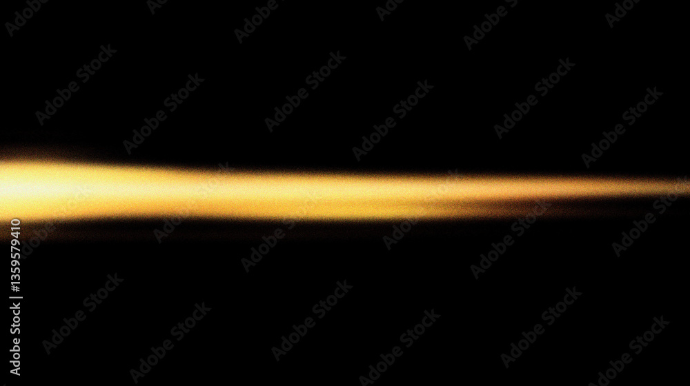 Grain noise texture Golden light streak on black. Ethereal, glow, bright, soft focus Grain noise texture Golden light streak on black. Ethereal, glow, bright, soft focus
