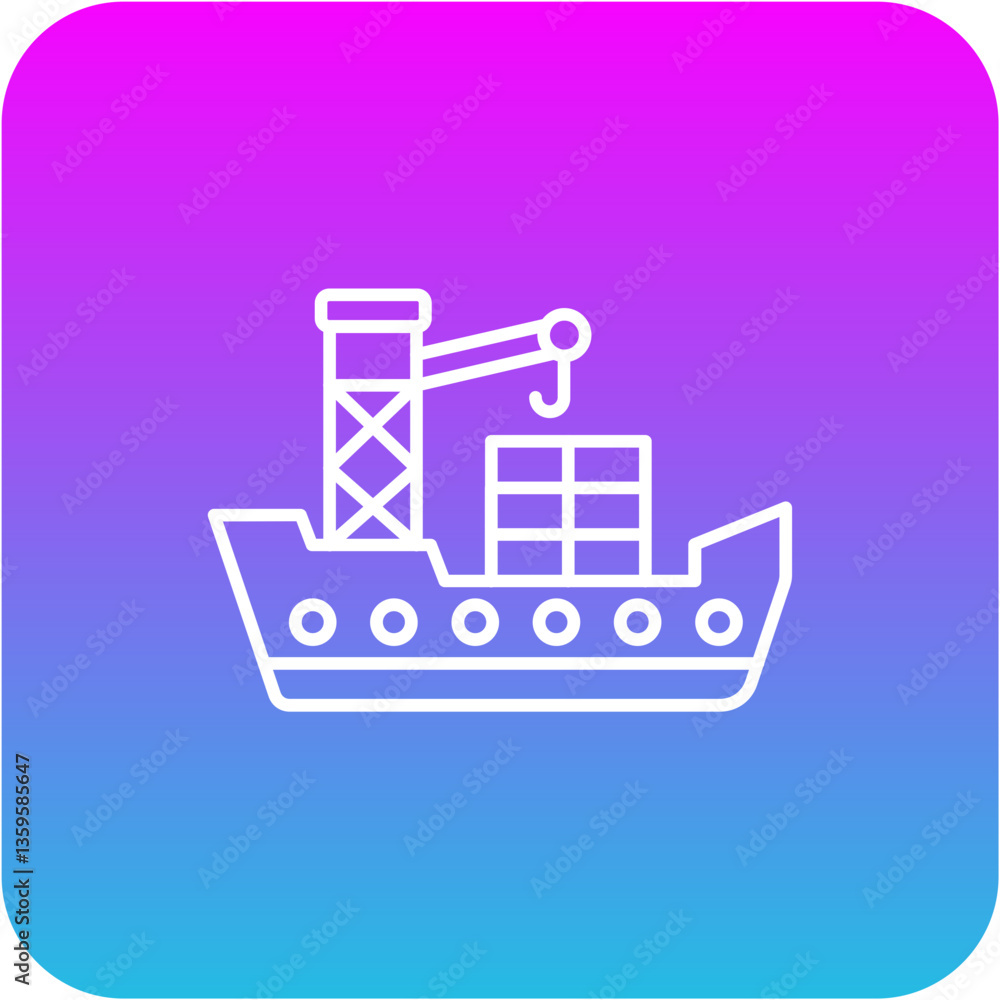 Fototapeta premium Freight Icon