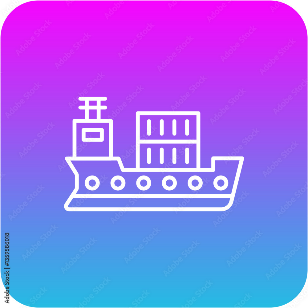 Cargo ship Icon Cargo ship Icon