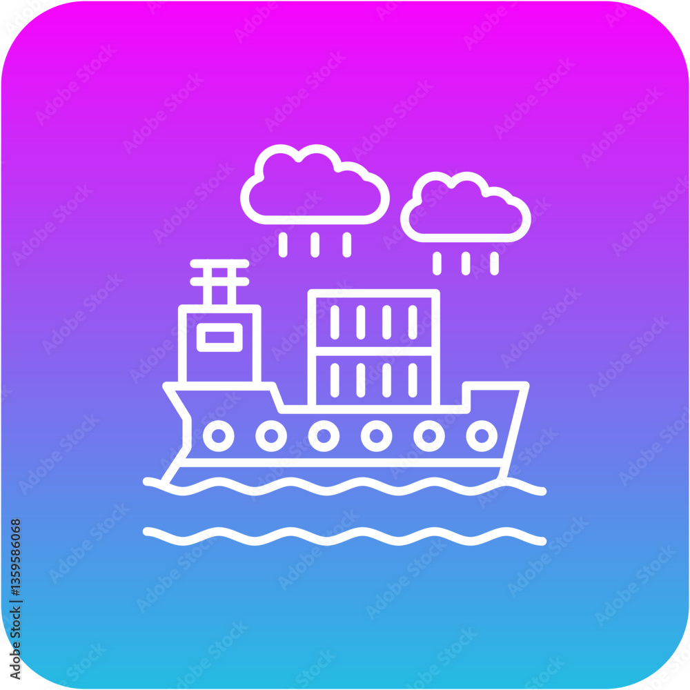 Naklejka premium Cargo shipping Icon