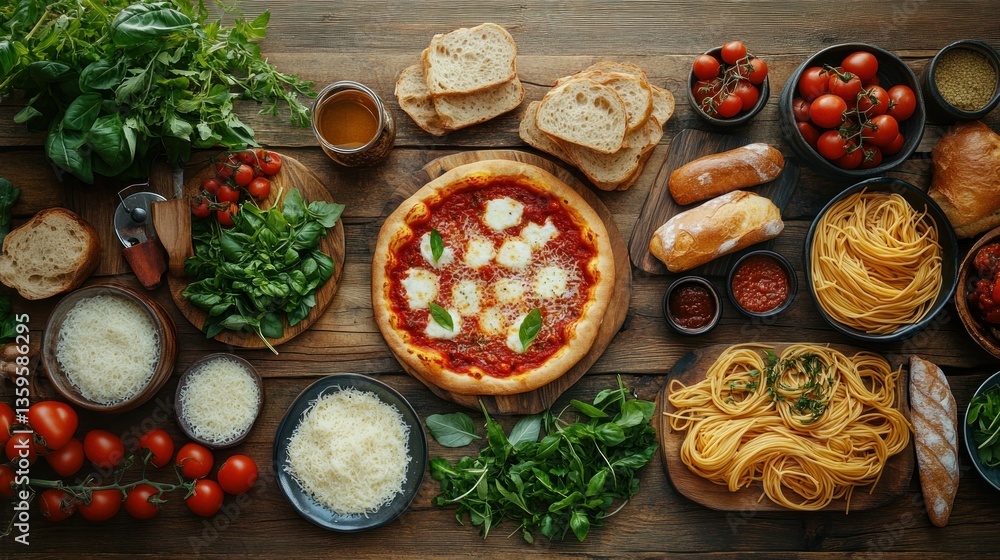 Italian Food Spread Italian Food Spread