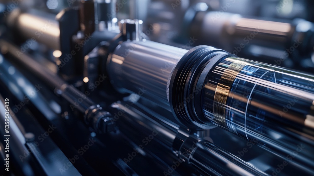 A close-up of a rubber extrusion die, highlighting industrial craftsmanship in a well-lit dark matte setting A close-up of a rubber extrusion die, highlighting industrial craftsmanship in a well-lit dark matte setting