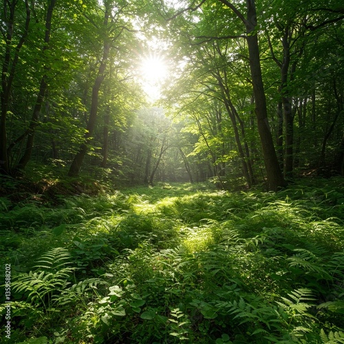 morning in the forest