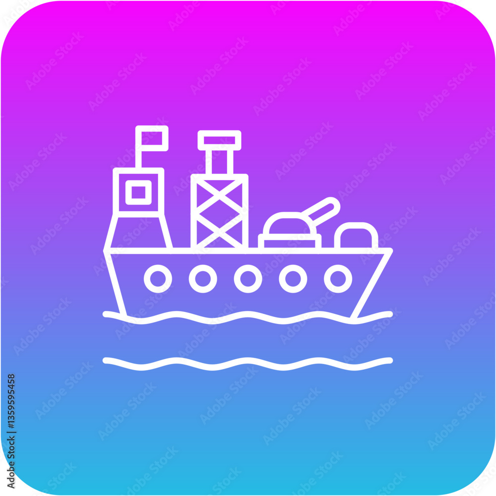 Obraz premium Battleship Icon
