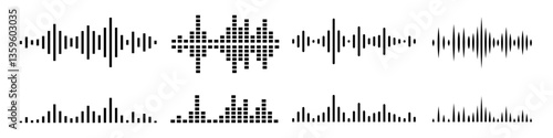 Soundwave icon. Music wave icon