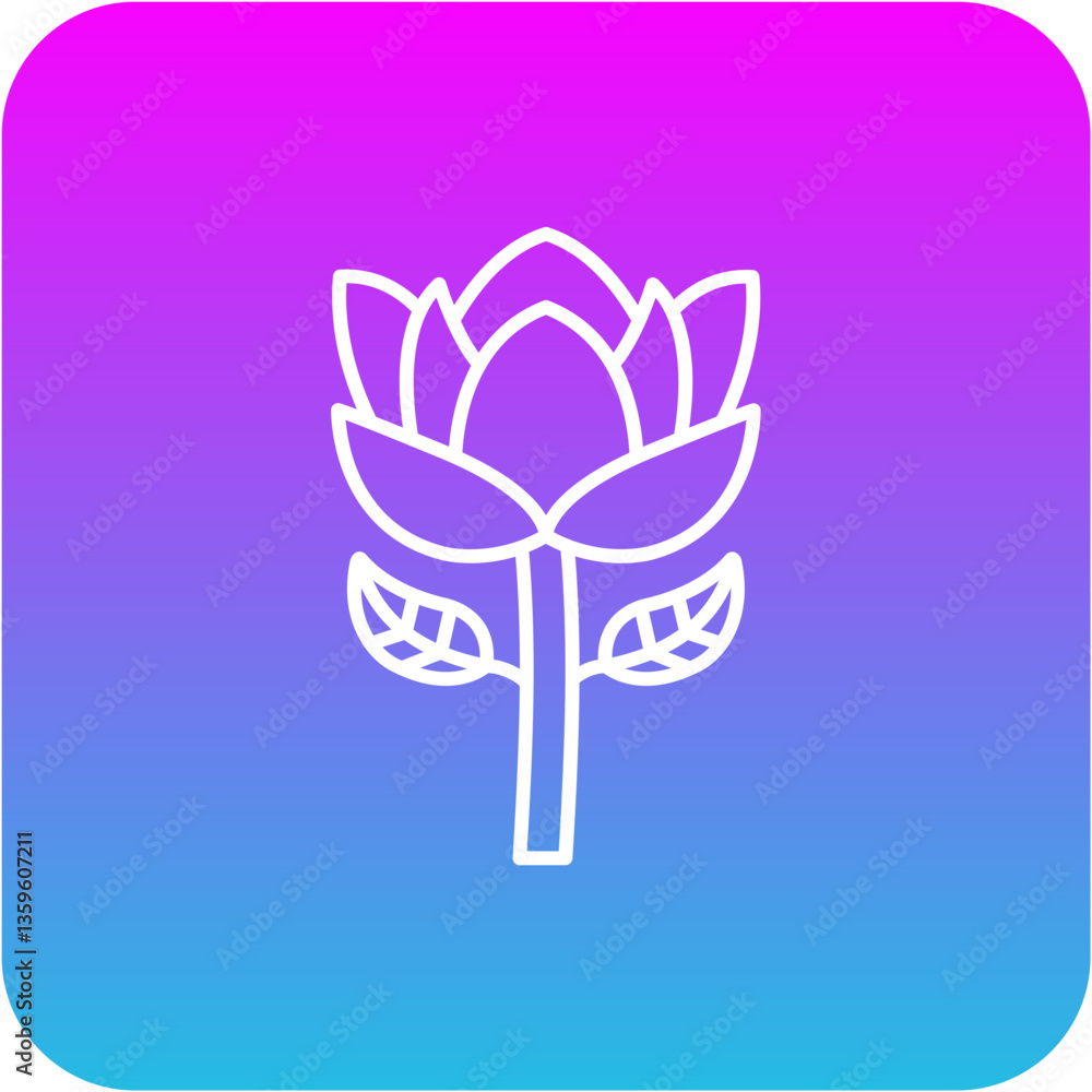 Fototapeta premium Flower Icon