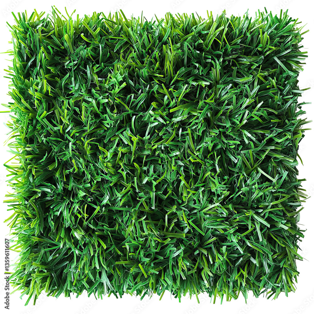 Obraz premium Artificial Grass Patch with Dense Green Blades 