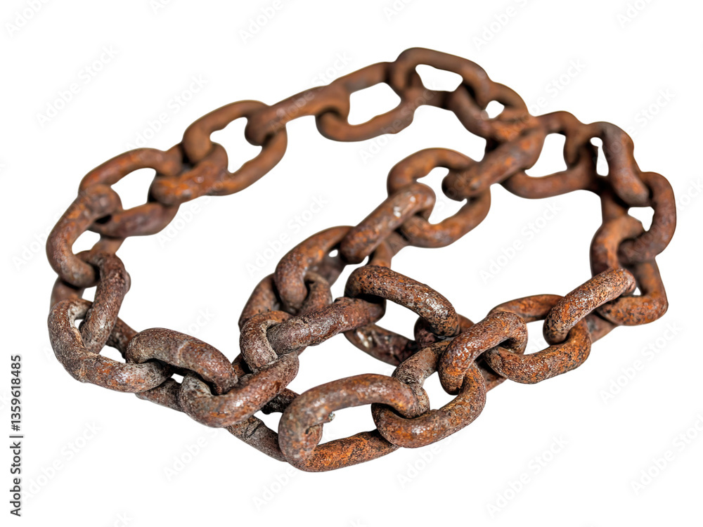 Pile of Rusty Metal Chains Pile of Rusty Metal Chains