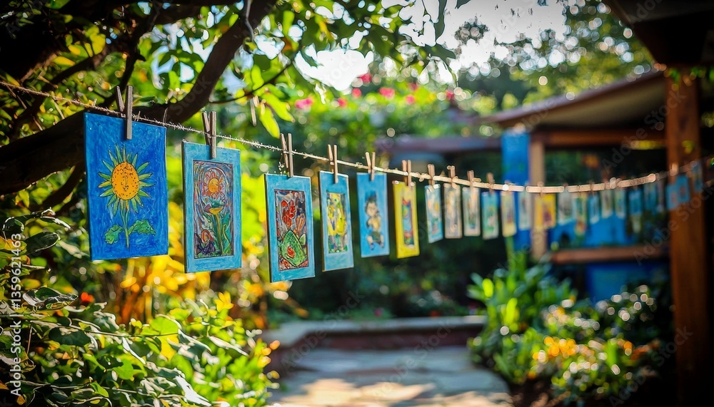 Create an Outdoor Art Gallery with Children's Artwork Create an Outdoor Art Gallery with Children's Artwork