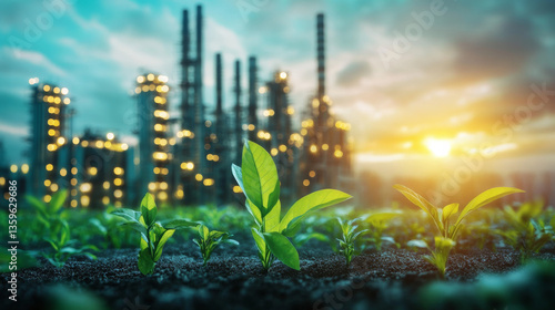 A concept of eco-friendly energy in industrial gas separation, promoting sustainability, energy efficiency, and reduced carbon emissions