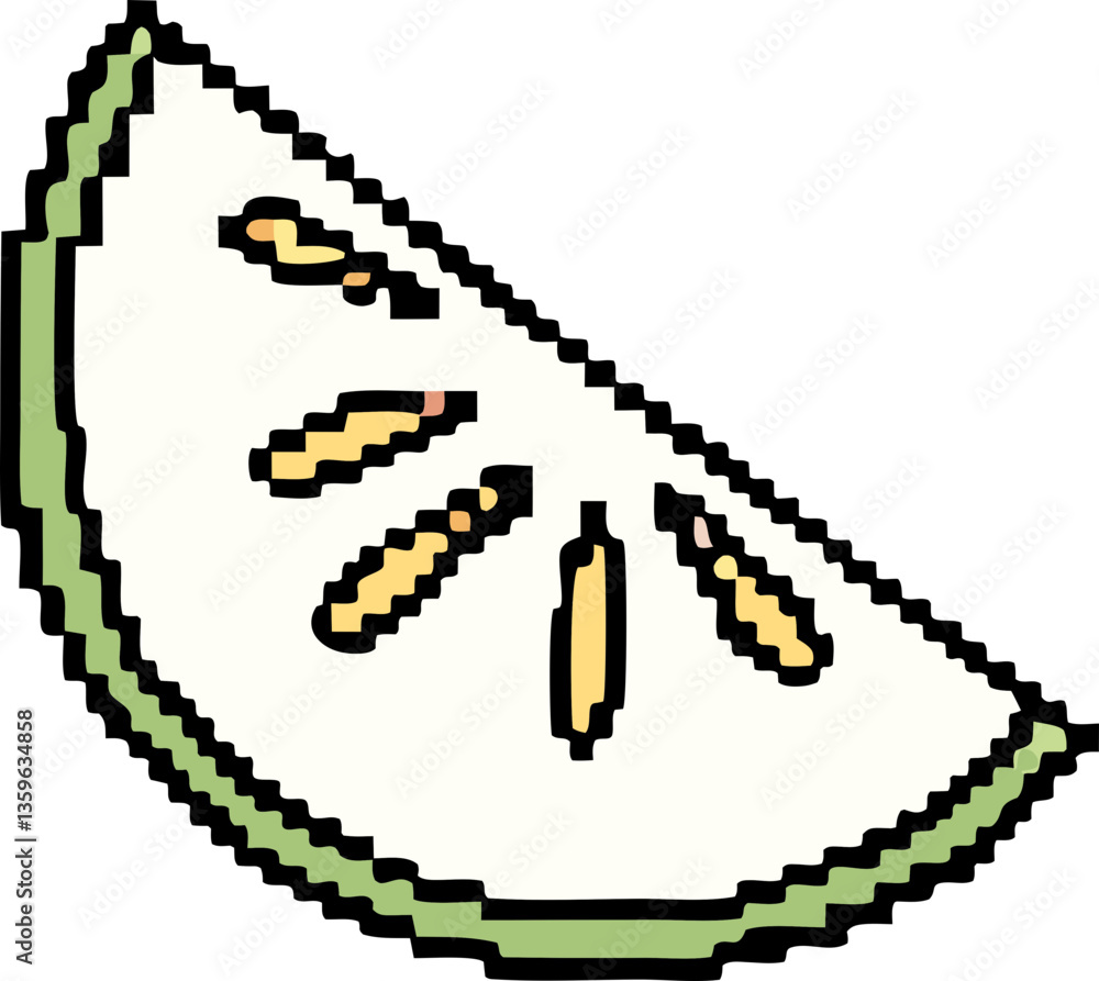 Fototapeta premium fruit pixel style illustration svg