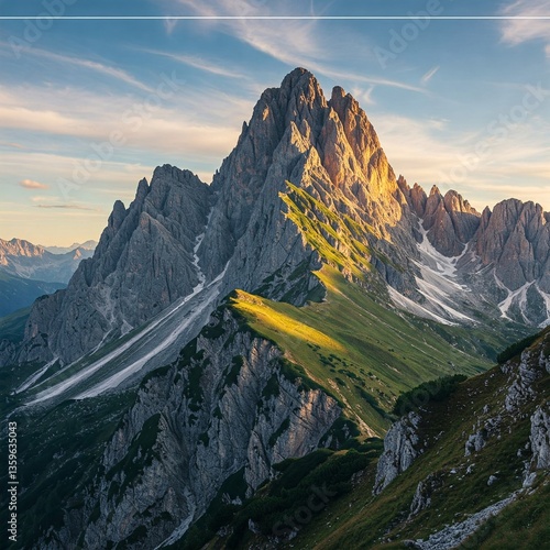 sunset in the mountains