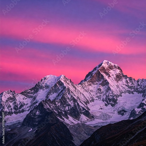 mood lit sky in the mountains