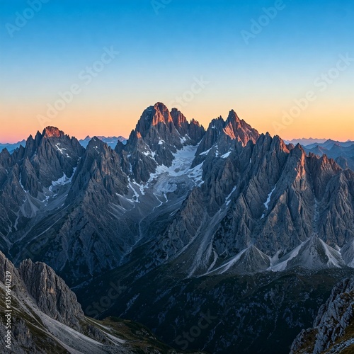 sunrise in the mountains