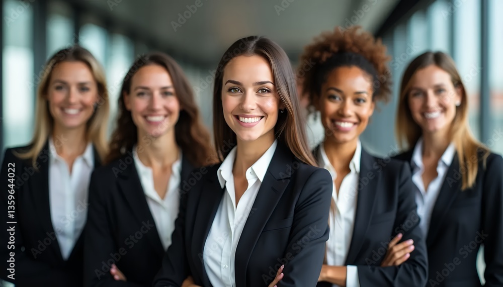 Group of professional women posing confidently Group of professional women posing confidently