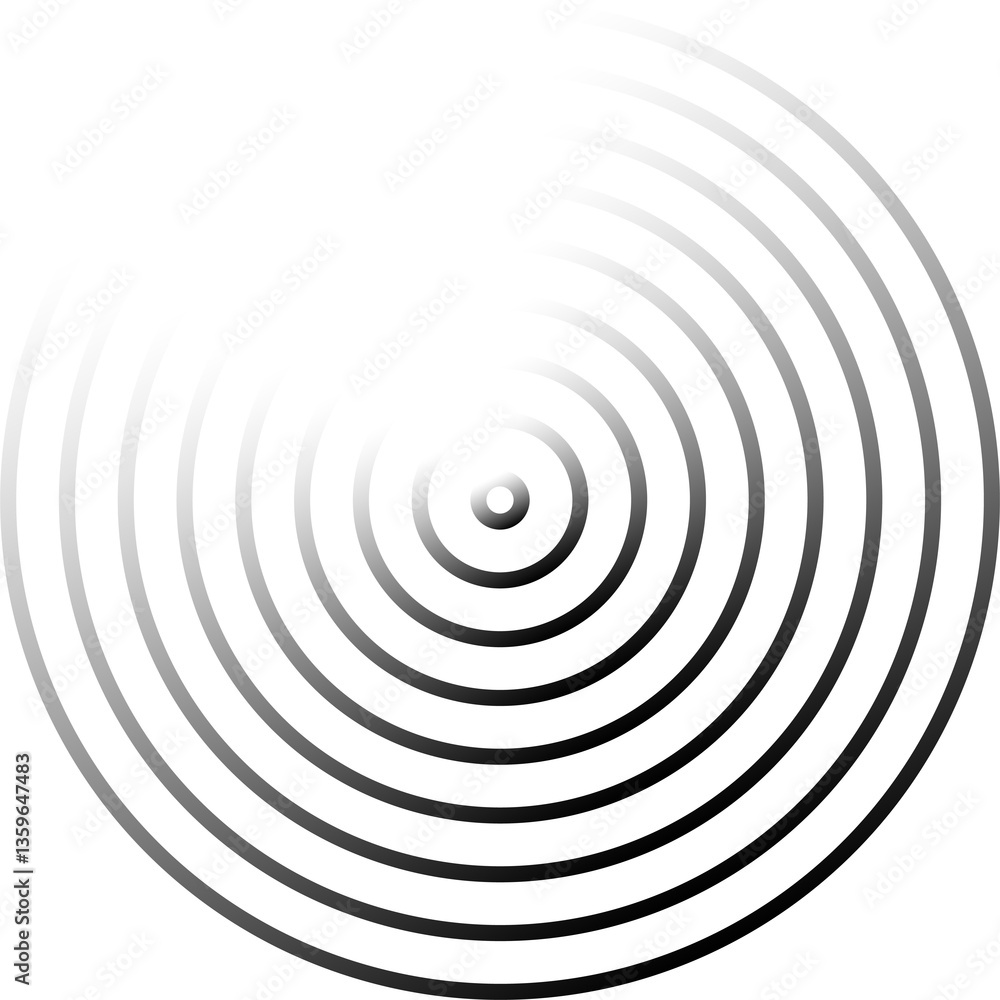 Fototapeta premium Circle lines gradient. Creative design