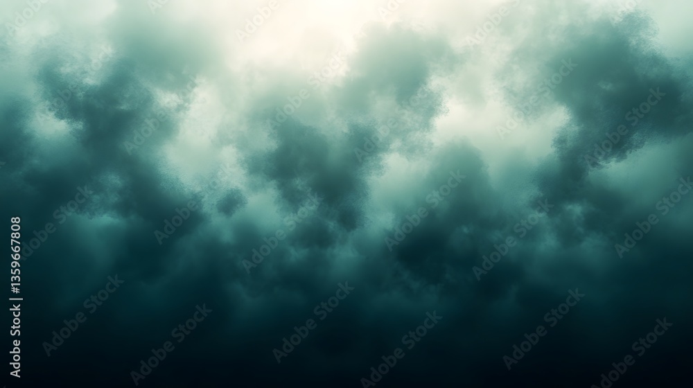 Obraz premium Dark Storm Clouds Forming Before A Possible Thunderstorm