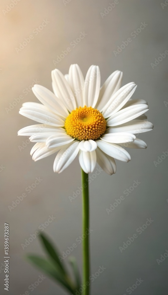 Obraz premium Perfect daisy, sharp detail, seamless clipping path, vibrant colors , vibrant, macro, image