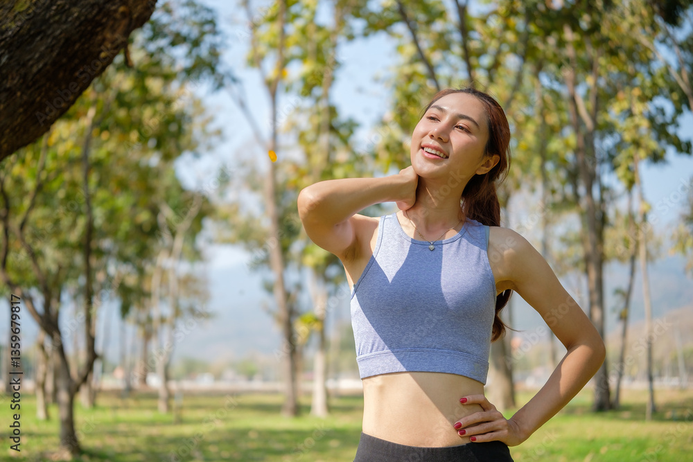 Attractive woman taking a break during outdoor workout. Fitness and healthy lifestyles concept. Attractive woman taking a break during outdoor workout. Fitness and healthy lifestyles concept.