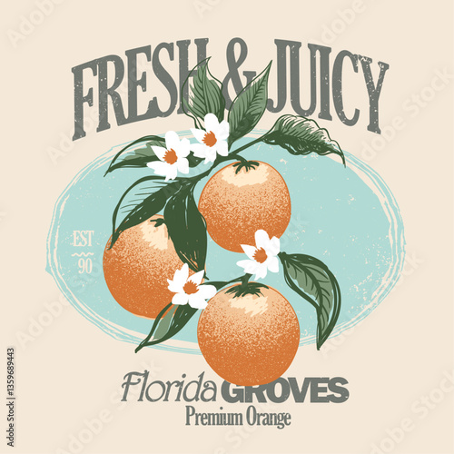 Orange. Orange Fruit Print. vintage t shirt design. fruit artwork. retro color. summer fruit Design. grunge effect. food fashion. girls Boyes tee. health vitamin c. graphic tee.