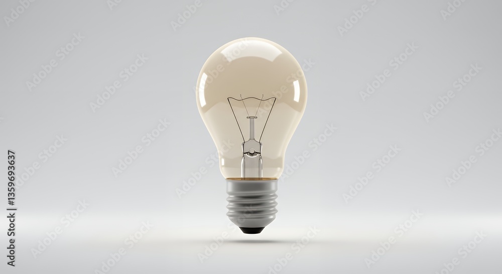A Classic Light Bulb: A Symbol of Illumination and Innovation A Classic Light Bulb: A Symbol of Illumination and Innovation