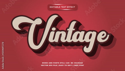 Vintage Editable Text Effect
