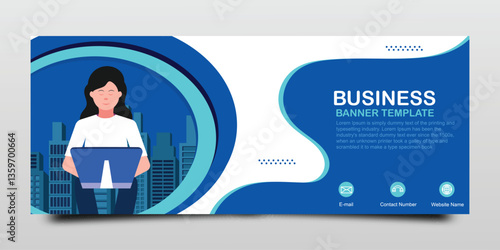 Corporate business social media cover banner template
