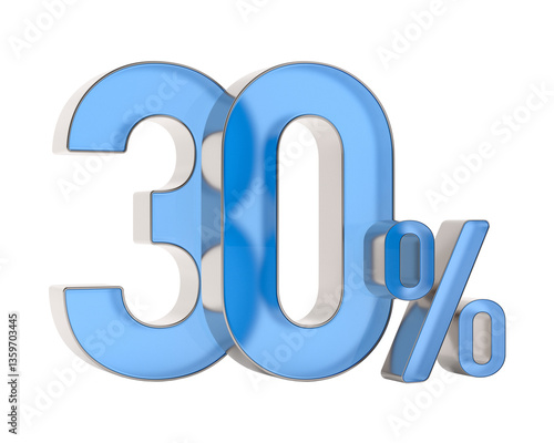 Thirty percent on white bac...