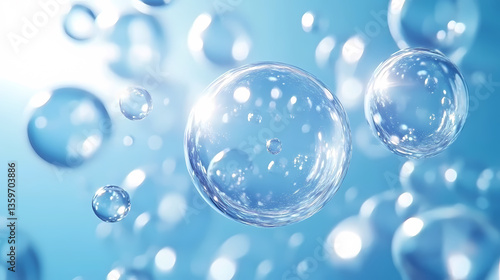 Wallpaper Mural Floating Transparent Bubbles Torontodigital.ca